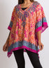 Embellished V-neck Poncho - Classic Patterns